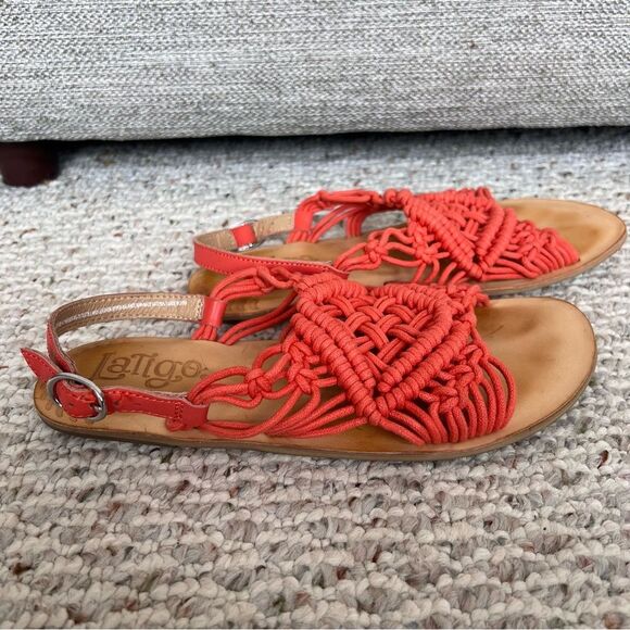 Anthropologie Latigo Ophelia Macrame Sandals - Picture 2 of 5
